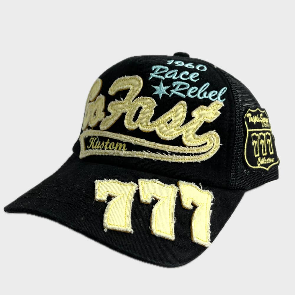 777 Cap "GO FAST" Black